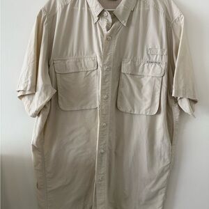 Exofficio Lightweight Button-Up Short Sleeve Shirt - Beige